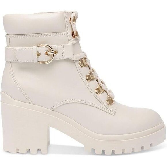 Wild Pair Women's Bridgitt Lace-up Side-Zip Lug-Sole Booties - Picture 2 of 3